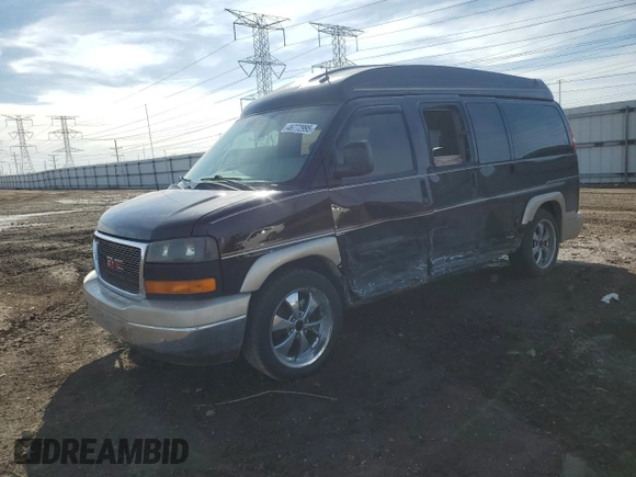 2011 GMC Savana Cargo Van YF7 Upfitter with VIN 1GDS7DC48B1172487, listed as a Copart auction lot 46772995 with 156,594 mi miles and Salvage Title. Bid and sale history available at carsss.com. Image 1.