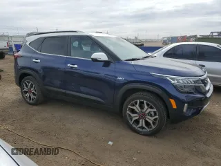 2022 Kia Seltos SX with VIN KNDETCA27N7268234, listed as a Copart auction lot 50480095 with 43,950 mi miles and Salvage title. Bid and sale history available at DreamBid. Image 4.