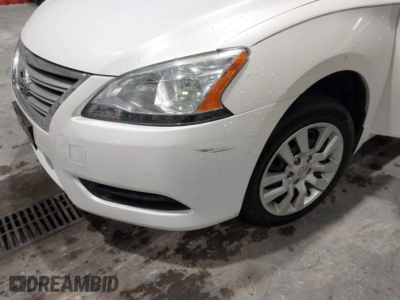 2014 Nissan Sentra S with VIN 3N1AB7AP4EL647453, listed as a IAAI auction lot 41950556 with 164,471 mi miles and . Bid and sale history available at DreamBid. Image 6.
