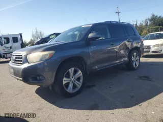 2008 Toyota Highlander Sport with VIN JTEDS43A482032775, listed as a Copart auction lot 49628595 with 184,854 mi miles and Salvage Title. Bid and sale history available at carsss.com. Image 1.