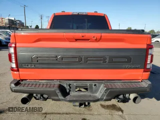 2021 Ford F-150 Raptor with VIN 1FTFW1RG0MFC28419, listed as a Copart auction lot 88366665 with 42,457 mi miles and Salvage Title. Bid and sale history available at carsss.com. Image 6.
