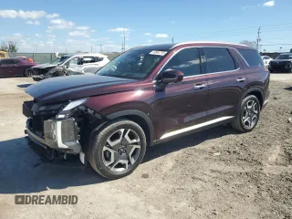2024 Hyundai Palisade Limited z VIN KM8R5DGE0RU762098, wystawiony jako Copart lot #49864755 z przebiegiem 1 003 mil mil oraz Szkoda całkowita • Salvage title. Historia ofert i sprzedaży dostępna na DreamBid. Obrazek 1.