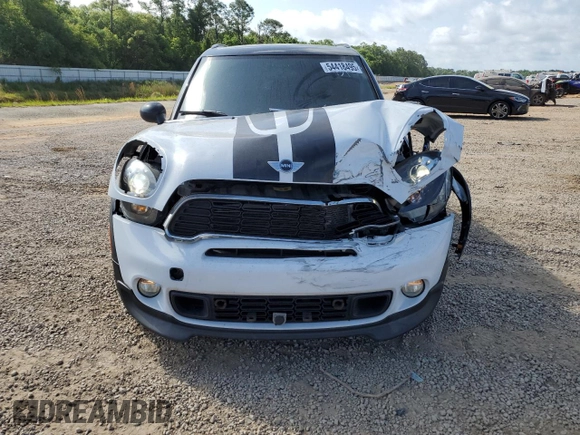 2014 MINI Countryman S with VIN WMWZC3C53EWP52333, listed as a Copart auction lot 54418495 with 34,687 mi miles and Salvage Title. Bid and sale history available at DreamBid. Image 5.
