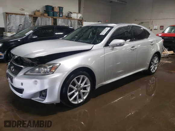 2013 Lexus IS 250 with VIN JTHCF5C25D5063740, listed as a Copart auction lot 52132195 with 150,178 mi miles and Salvage title. Bid and sale history available at DreamBid. Image 1.