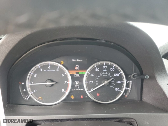 2017 Acura RDX w/Advance Pkg with VIN 5J8TB4H7XHL032840, listed as a Copart auction lot 45967955 with 75,357 mi miles and Salvage Title. Bid and sale history available at carsss.com. Image 9.