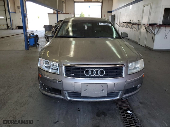 2005 Audi A8 L with VIN WAUML44EX5N012623, listed as a Copart auction lot 61337284 with 163,788 mi miles and Salvage Title. Bid and sale history available at carsss.com. Image 5.