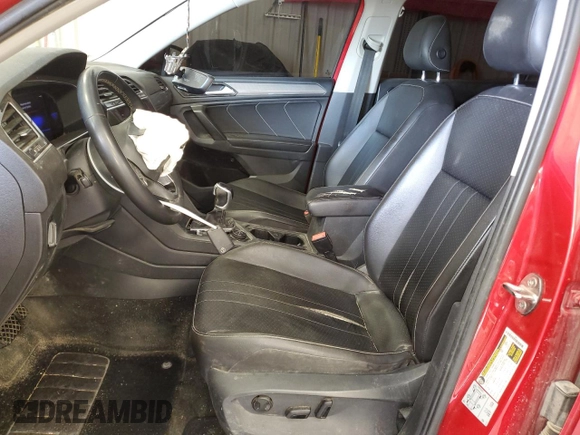 2022 Volkswagen Tiguan SE with VIN 3VV2B7AX2NM039833, listed as a Copart auction lot 66124675 with 43,536 mi miles and Clean title. Bid and sale history available at DreamBid. Image 7.