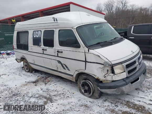 1999 Dodge Cargo Conversion with VIN 2B6HB11Y8XK563608, listed as a IAAI auction lot 41726411 with 199,239 mi miles and . Bid and sale history available at DreamBid. Image 1.