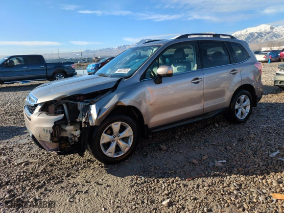 2016 Subaru Forester 2.5i Limited with VIN JF2SJARC0GH459664, listed as a Copart auction lot 46607325 with 146,581 mi miles and Salvage Title. Bid and sale history available at carsss.com. Image 1.