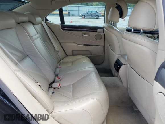 2015 Lexus LS 460 with VIN JTHBL5EF9F5136423, listed as a Copart auction lot 55967695 with 62,012 mi miles and Salvage title. Bid and sale history available at DreamBid. Image 10.