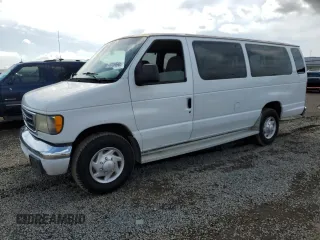 2003 Ford Econoline Passenger XL z VIN 1FBSS31L43HA01742, wystawiony jako Copart lot #48009694 z przebiegiem 150 430 mil mil oraz Szkoda całkowita • Salvage title. Historia ofert i sprzedaży dostępna na DreamBid. Obrazek 1.