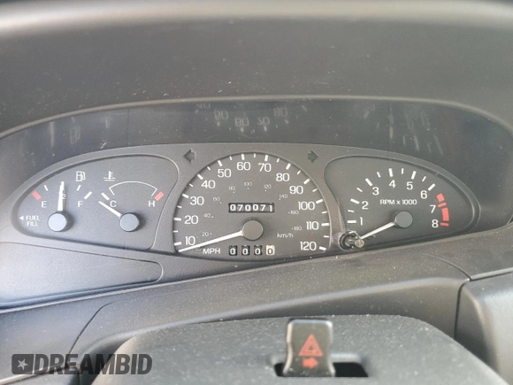 2002 Ford Escort ZX2 Standard with VIN 3FAFP11342R189989, listed as a Copart auction lot 88742955 with 70,071 mi miles and Non repairable. Bid and sale history available at DreamBid. Image 9.