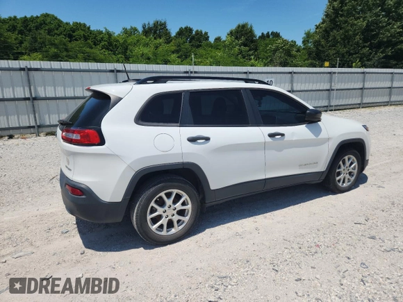 2017 Jeep Cherokee Sport z VIN 1C4PJLAB5HW503271, wystawiony jako Copart lot #58345205 z przebiegiem 125 311 mil mil oraz Szkoda całkowita • Salvage title. Historia ofert i sprzedaży dostępna na DreamBid. Obrazek 3.