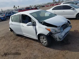 2014 Toyota Yaris L with VIN JTDKTUD31ED579222, listed as a IAAI auction lot 41398502 with 154,876 mi miles. Bid and sale history available at carsss.com. Image 1.