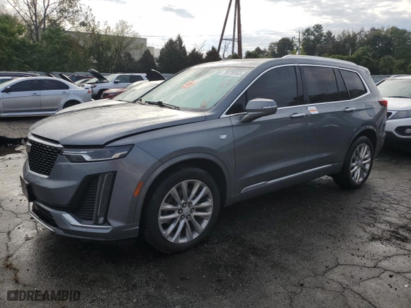 2021 Cadillac XT6 Premium Luxury with VIN 1GYKPDRS6MZ216642, listed as a Copart auction lot 70779163 with 23,033 mi miles. Bid and sale history available at carsss.com. Image 1.