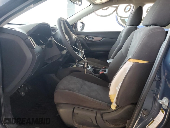 2016 Nissan Rogue SV with VIN KNMAT2MV8GP691017, listed as a Copart auction lot 55435685 with 91,056 mi miles and Salvage Title. Bid and sale history available at DreamBid. Image 7.