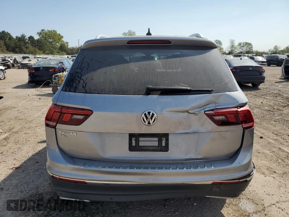 2021 Volkswagen Tiguan SE with VIN 3VV3B7AX8MM115493, listed as a Copart auction lot 71198794 with 34,958 mi miles and Salvage Title. Bid and sale history available at DreamBid. Image 6.
