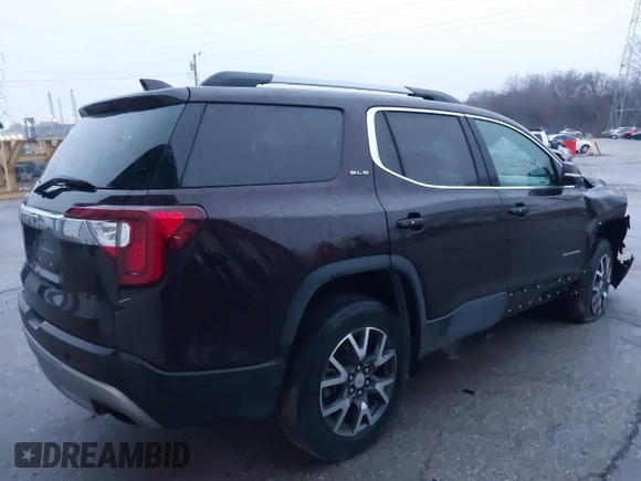 2021 GMC Acadia SLE with VIN 1GKKNKLS7MZ104123, listed as a IAAI auction lot 41113906 with 77,412 mi miles and . Bid and sale history available at DreamBid. Image 4.