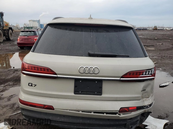 2024 Audi Q7 Premium Plus with VIN WA1LXBF79RD010132, listed as a Copart auction lot 46537955 with 10,664 mi miles and Salvage title. Bid and sale history available at DreamBid. Image 6.