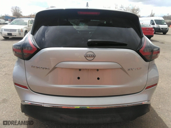 2023 Nissan Murano SV with VIN 5N1AZ2BS9PC138368, listed as a IAAI auction lot 41826107 with 57,887 mi miles. Bid and sale history available at carsss.com. Image 16.