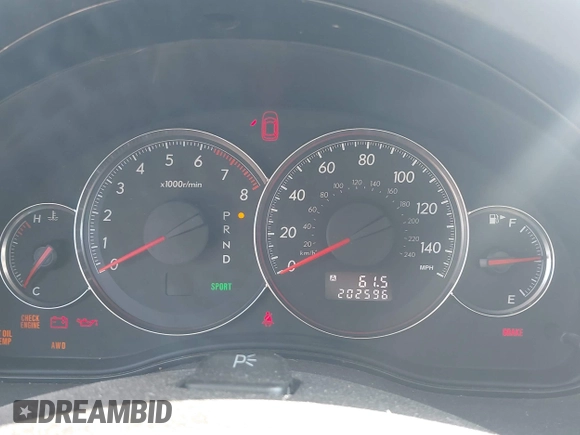 2008 Subaru Legacy Special with VIN 4S3BL616587203376, listed as a IAAI auction lot 42444731 with 202,596 mi miles and . Bid and sale history available at DreamBid. Image 7.