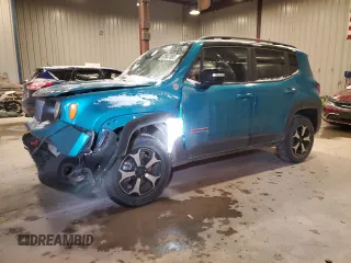 2022 Jeep Renegade Trailhawk with VIN ZACNJDC15NPN80147, listed as a Copart auction lot 87847065 with 52,037 mi miles and Salvage Title. Bid and sale history available at DreamBid. Image 1.
