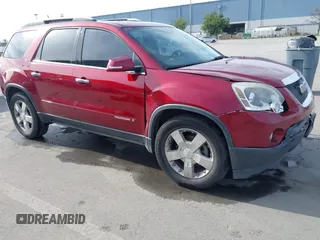 2008 GMC Acadia SLT2 z VIN 1GKEV33778J205620, wystawiony jako IAAI lot #41688264 z przebiegiem 150 062 mil mil oraz . Historia ofert i sprzedaży dostępna na DreamBid. Obrazek 1.