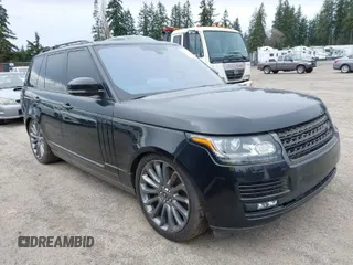 2016 Land Rover Range Rover Supercharged z VIN SALGS2EF1GA301181, wystawiony jako IAAI lot #41860919 z przebiegiem 107 279 mil mil oraz . Historia ofert i sprzedaży dostępna na DreamBid. Obrazek 1.