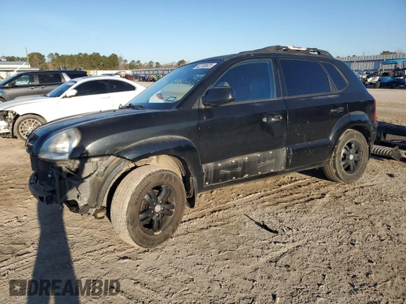 2007 Hyundai Tucson SE with VIN KM8JN12D07U637321, listed as a Copart auction lot 42730925 with 293,617 mi miles and Salvage Title. Bid and sale history available at carsss.com. Image 1.