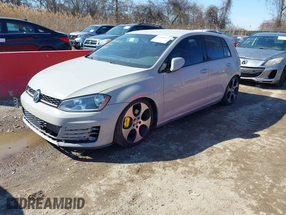 2017 Volkswagen Golf GTI S with VIN 3VW5T7AU4HM057802, listed as a IAAI auction lot 41504011 with 88,203 mi miles. Bid and sale history available at carsss.com. Image 2.