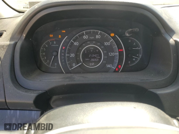 2013 Honda CR-V EX-L with VIN 2HKRM4H74DH621318, listed as a Copart auction lot 49602965 with 213,407 mi miles and Salvage Title. Bid and sale history available at carsss.com. Image 9.