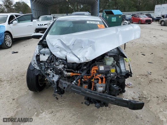 2019 Hyundai Sonata Hybrid SE with VIN KMHE24L39KA093459, listed as a Copart auction lot 46731325 with 0 mi miles and Non Repairable. Bid and sale history available at carsss.com. Image 5.