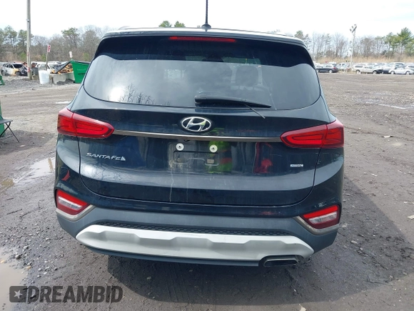 2019 Hyundai Santa Fe SE with VIN 5NMS2CAD3KH092150, listed as a IAAI auction lot 41902766 with 46,595 mi miles and . Bid and sale history available at DreamBid. Image 16.