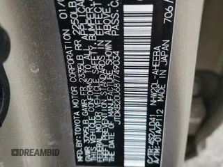 2008 Toyota Prius with VIN JTDKB20U687749034, listed as a Copart auction lot 53418535 with 77,048 mi miles and Salvage Title. Bid and sale history available at carsss.com. Image 12.