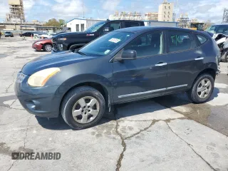 2012 Nissan Rogue S with VIN JN8AS5MT8CW279591, listed as a Copart auction lot 50139105 with 135,634 mi miles and Salvage Title. Bid and sale history available at carsss.com. Image 1.