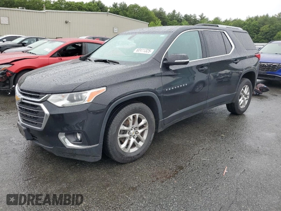 2018 Chevrolet Traverse LT Cloth with VIN 1GNERGKW6JJ254160, listed as a Copart auction lot 60411325 with 84,597 mi miles and Salvage title. Bid and sale history available at DreamBid. Image 1.