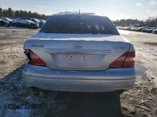 2004 Lexus LS 430 with VIN JTHBN36F240135489, listed as a Copart auction lot 41916125 with Not Provided miles and Salvage Title. Bid and sale history available at DreamBid. Image 6.