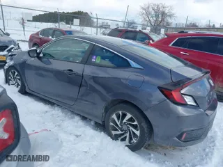 2017 Honda Civic Coupe LX with VIN 2HGFC4A59HH311924, listed as a IAAI auction lot 41401850 with 89,383 mi miles. Bid and sale history available at carsss.com. Image 3.