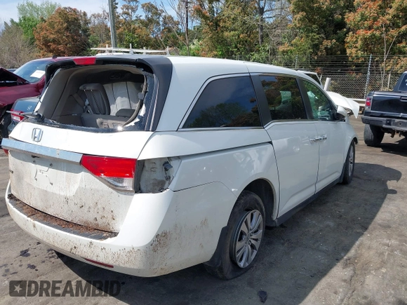 2014 Honda Odyssey EX with VIN 5FNRL5H40EB044303, listed as a IAAI auction lot 41914938 with Not Provided miles and . Bid and sale history available at carsss.com. Image 4.