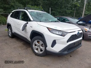 2019 Toyota RAV4 Hybrid LE with VIN JTMMWRFV9KD021285, listed as a IAAI auction lot 42757660 with 74,870 mi miles and . Bid and sale history available at DreamBid. Image 1.