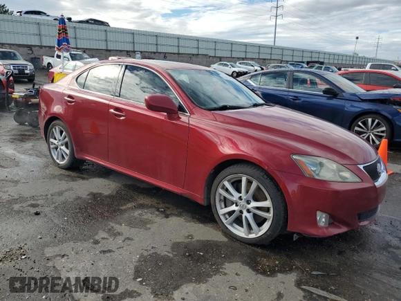 2006 Lexus IS 350 with VIN JTHBE262165010819, listed as a Copart auction lot 63596435 with 173,806 mi miles and Clean title. Bid and sale history available at DreamBid. Image 4.