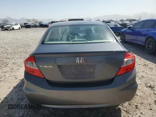 2012 Honda Civic LX with VIN 2HGFB2F57CH555578, listed as a Copart auction lot 52369765 with 196,032 mi miles and Salvage Title. Bid and sale history available at DreamBid. Image 6.