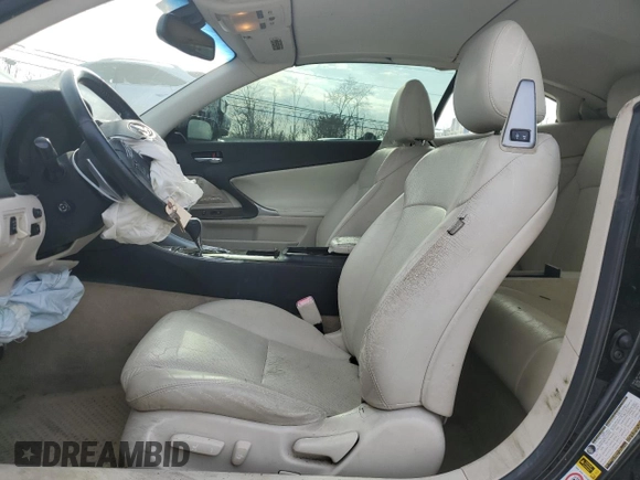2010 Lexus IS with VIN JTHFE2C2XA2503785, listed as a Copart auction lot 47293885 with Not Provided miles and Salvage Title. Bid and sale history available at carsss.com. Image 7.