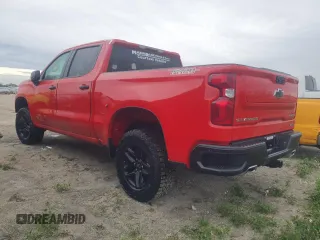 2024 Chevrolet Silverado 1500 Custom Trail Boss with VIN 3GCUDCEDXRG343846, listed as a Copart auction lot 79827194 with 2,163 mi miles and Non Repairable. Bid and sale history available at carsss.com. Image 2.