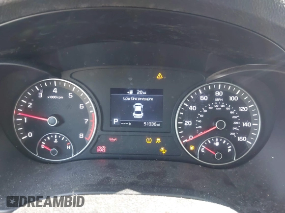 2019 Kia Optima LX with VIN 5XXGT4L37KG377221, listed as a IAAI auction lot 41488618 with 51,336 mi miles. Bid and sale history available at carsss.com. Image 7.