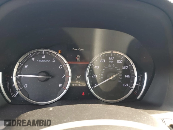 2014 Acura MDX Tech Pkg with VIN 5FRYD3H42EB009760, listed as a Copart auction lot 52945005 with 209,078 mi miles and Salvage Title. Bid and sale history available at carsss.com. Image 9.