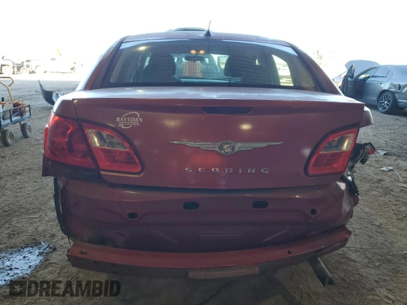 2010 Chrysler Sebring Touring with VIN 1C3CC4FB2AN208443, listed as a Copart auction lot 82041414 with 155,856 mi miles and Salvage Title. Bid and sale history available at carsss.com. Image 6.