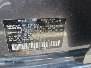 2023 Subaru Crosstrek Premium с VIN JF2GTAPC7PH256337, выставлен на аукционе IAAI как лот 42550046 с пробегом 12 298 миль миль и . История ставок и продаж доступна на DreamBid. Изображение 8.