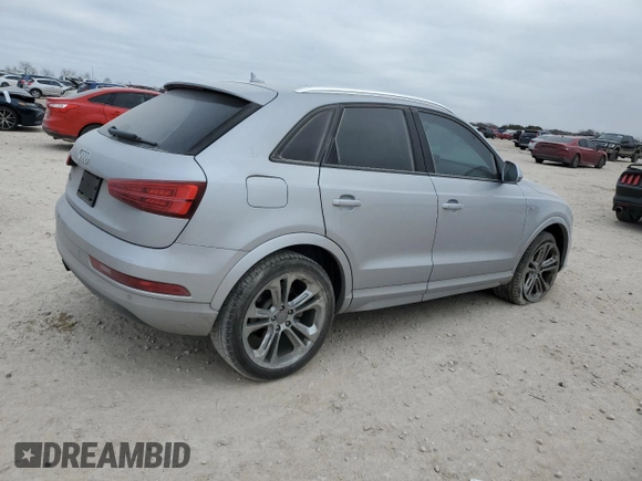 2018 Audi Q3 Premium with VIN WA1BCCFS3JR016761, listed as a Copart auction lot 46091235 with 50,440 mi miles and Salvage Title. Bid and sale history available at carsss.com. Image 3.