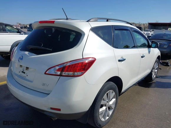 2012 Nissan Murano SL with VIN JN8AZ1MU4CW112724, listed as a IAAI auction lot 41861487 with 155,317 mi miles. Bid and sale history available at carsss.com. Image 4.
